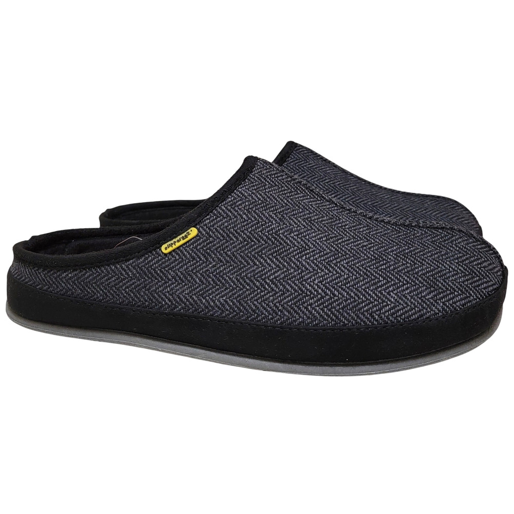 Deer Stags Men Wherever Slip On Mule Slippers Size US 8W Black Tweed